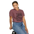 The Voices Said RUN – Funny Trail Running Graphic Tee | Comfort Colors 1717