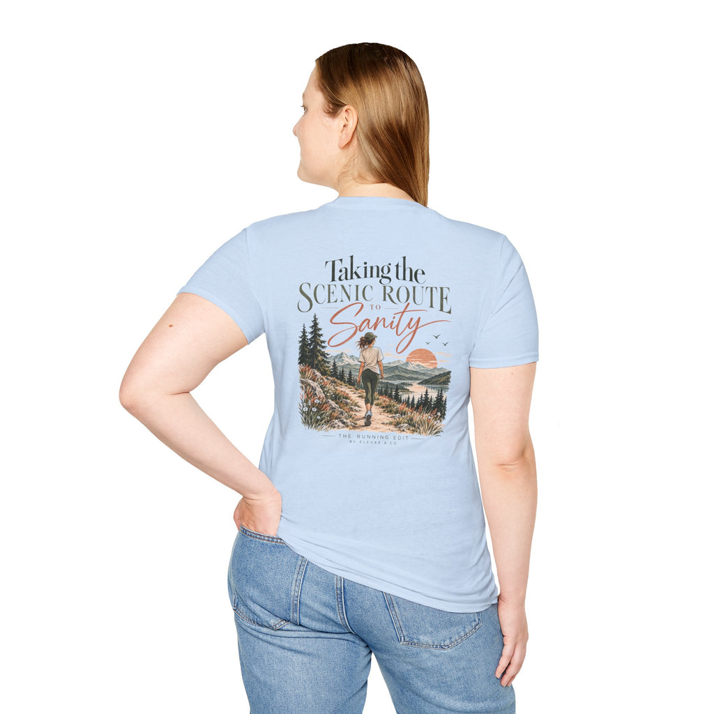 Taking the Scenic Route to Sanity | Running & Outdoor Graphic Tee