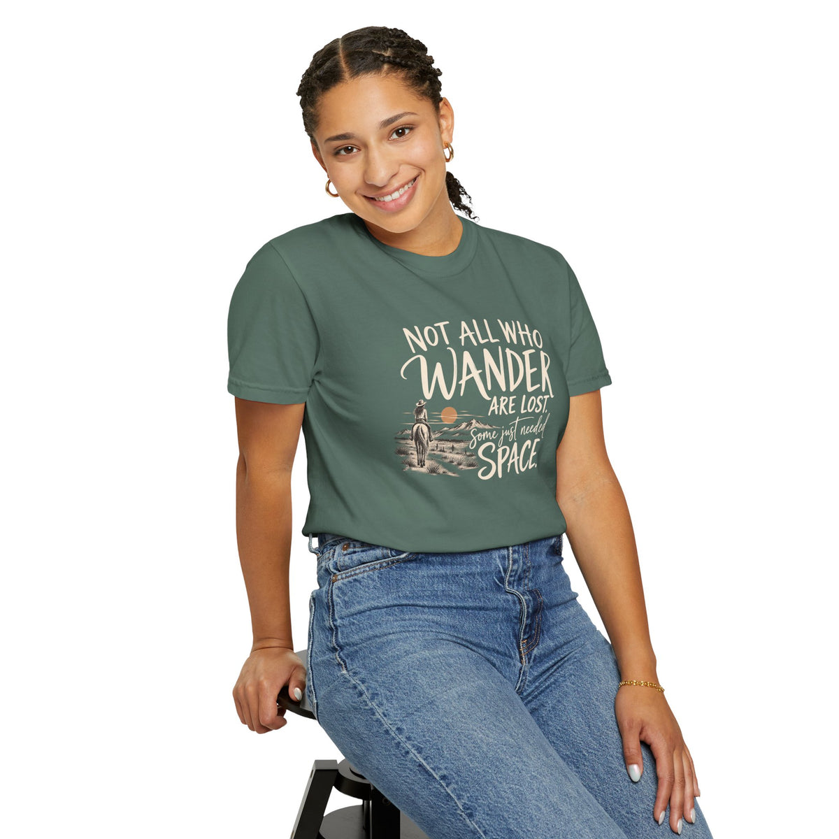 Not All Who Wander Are Lost T-Shirt — Western Adventure Graphic Tee
