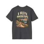 I Run Because Punching People Is Frowned Upon | Funny Running T-Shirt