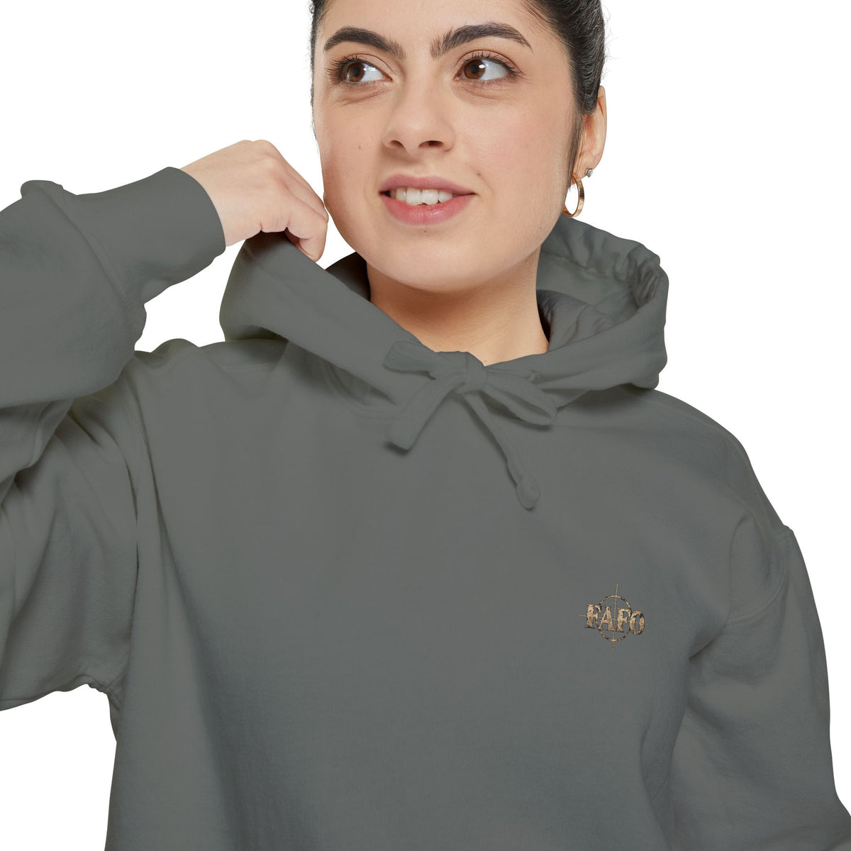 FAFO Women's Shooting Range Hoodie | Mountain Graphic Sweatshirt