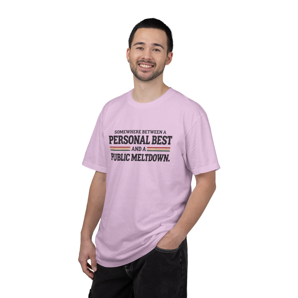 Personal Best & Public Meltdown | Funny Running T-Shirt | Comfort Colors