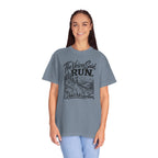 The Voices Said RUN – Funny Trail Running Graphic Tee | Comfort Colors 1717