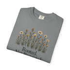 Rooted Not Restricted T-Shirt | Vintage Wildflower Graphic Tee | Comfort Colors 1717