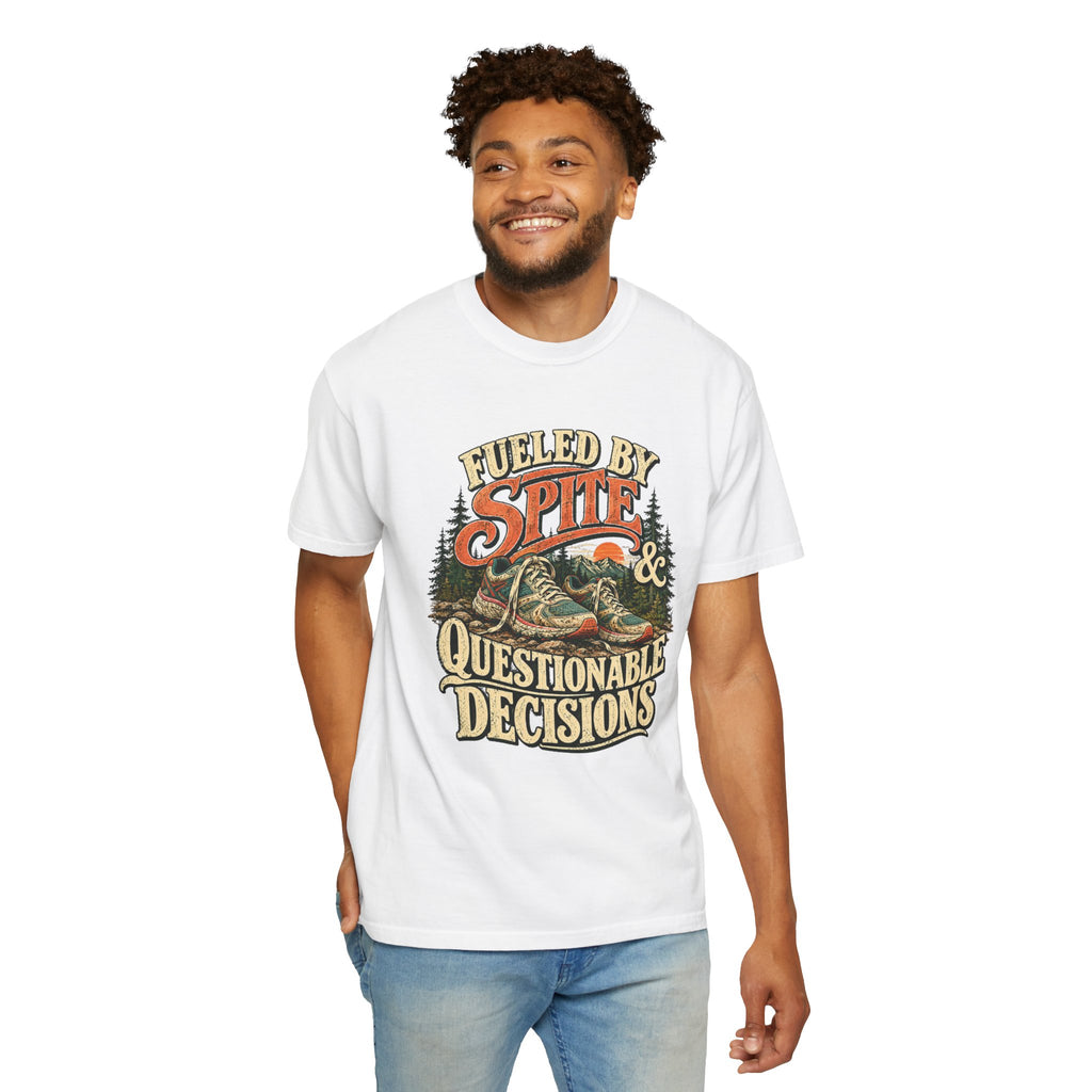 Fueled by Spite & Questionable Decisions | Funny Running Graphic Tee