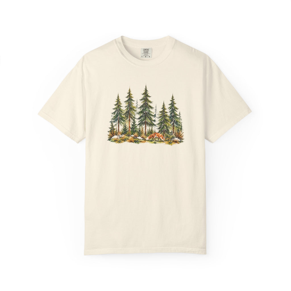 Forest Fox T-Shirt | Woodland Nature Graphic Tee | Comfort Colors 1717