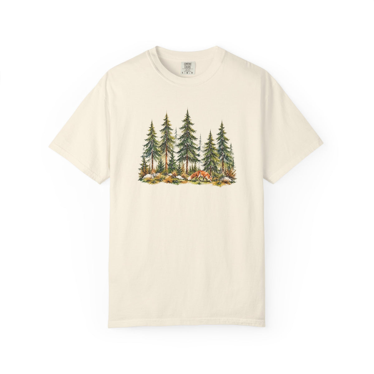 Forest Fox T-Shirt | Woodland Nature Graphic Tee | Comfort Colors 1717