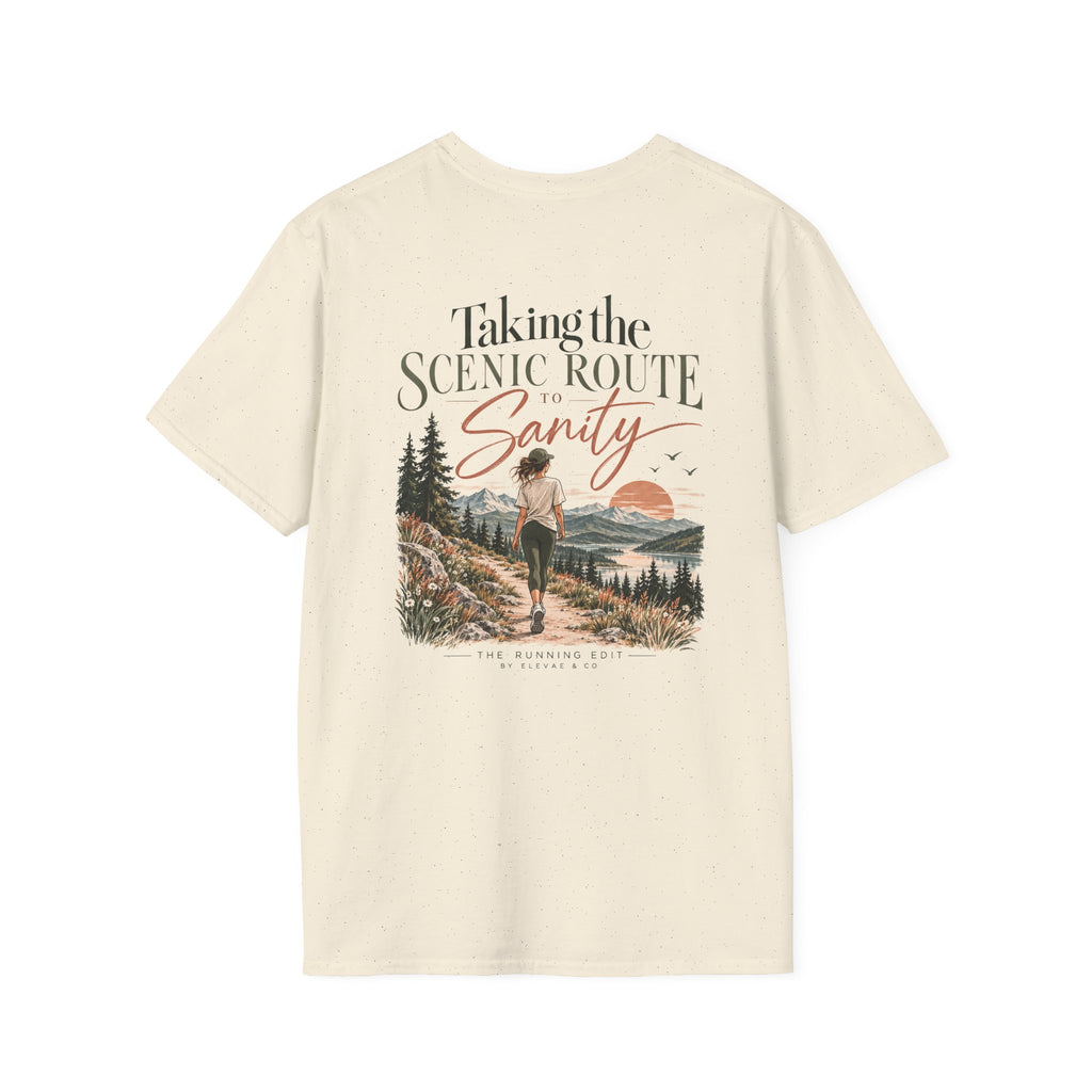 Taking the Scenic Route to Sanity | Running & Outdoor Graphic Tee