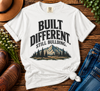 Built Different Still Building T-Shirt | Motivational Mountain Graphic Tee | Comfort Colors 1717