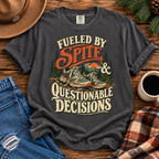 Fueled by Spite & Questionable Decisions | Funny Running Graphic Tee