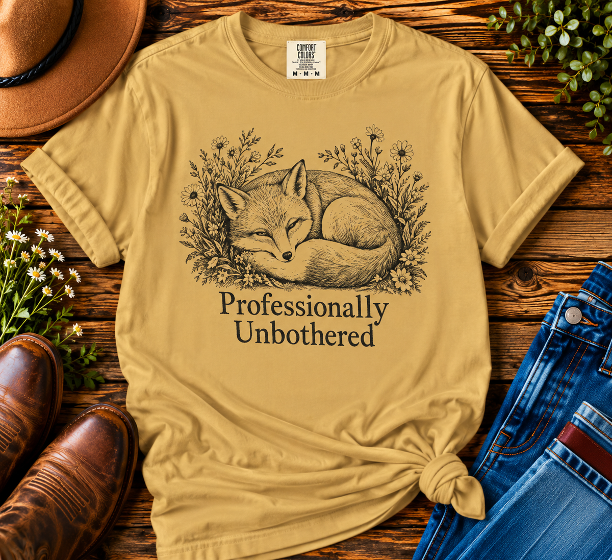 Professionally Unbothered Fox T-Shirt | Elevae & Co.