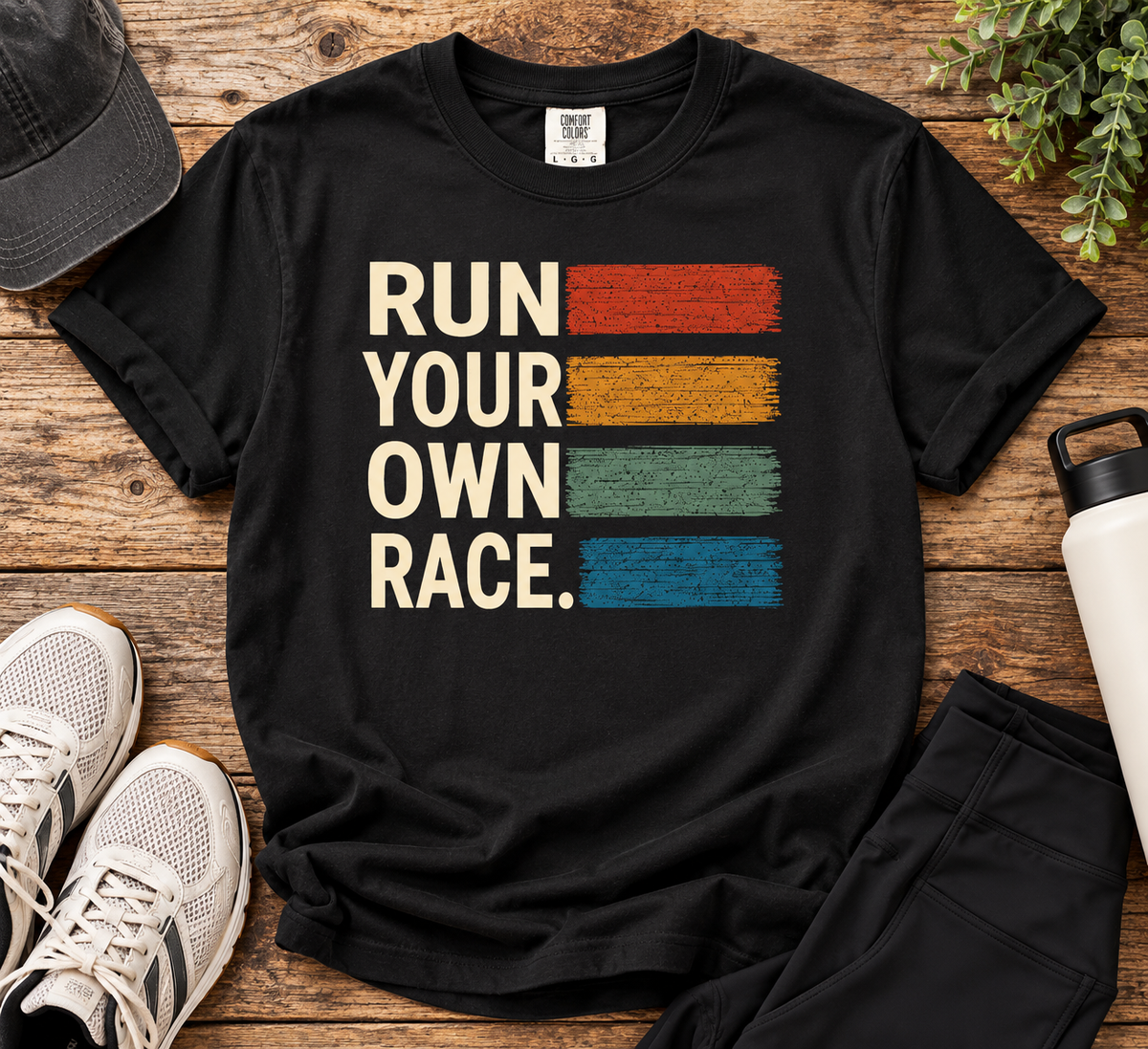 Run Your Own Race | Retro Running T-Shirt | Comfort Colors 1717