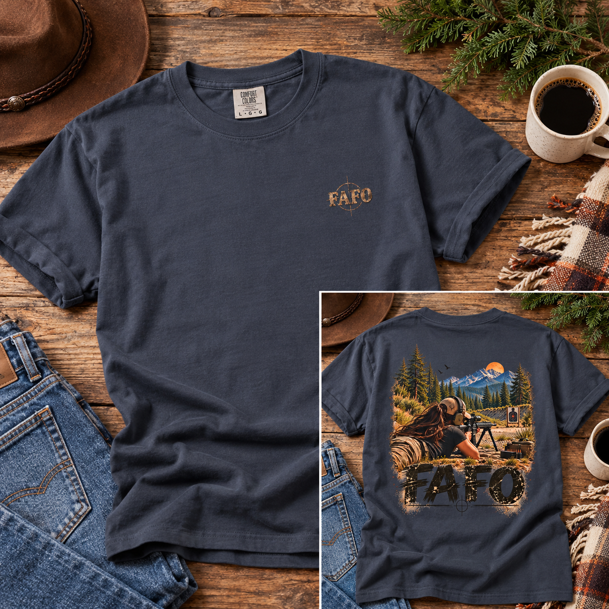 FAFO Women's Shooting Graphic T-Shirt | Open Range Collection